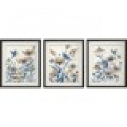 Картина DKD Home Decor Lilled (50 x 2 x 60 cm) (3 pcs) - Tablouri, postere, puzzle-uri