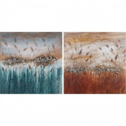 Картина DKD Home Decor Модерен (100 x 3,5 x 100 cm) (2 броя) - Tablouri, postere, puzzle-uri