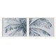 Картина Home ESPRIT Син Бял Палми Средиземноморско 80 x 2 x 60 cm (2 броя)