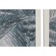 Картина Home ESPRIT Син Бял Палми Средиземноморско 80 x 2 x 60 cm (2 броя)