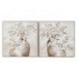 Картина Home ESPRIT Ваза Традиционен 82 x 4,5 x 82 cm (2 броя) - Tablouri, postere, puzzle-uri