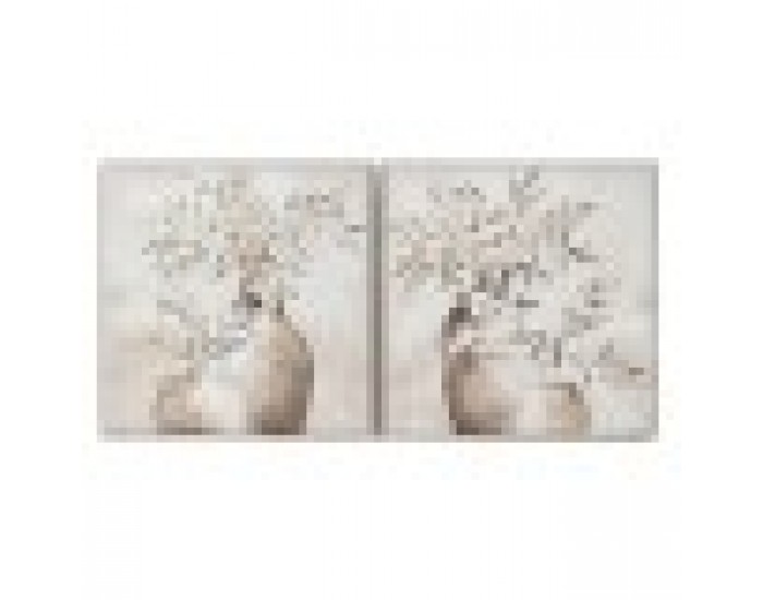 Картина Home ESPRIT Ваза Традиционен 82 x 4,5 x 82 cm (2 броя)