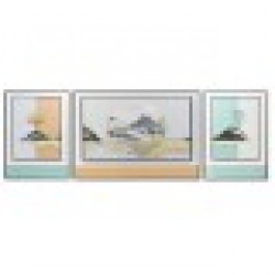 Комплект от 3 снимки DKD Home Decor Планина Модерен (200 x 3 x 70 cm) (3 pcs) - Tablouri, postere, puzzle-uri