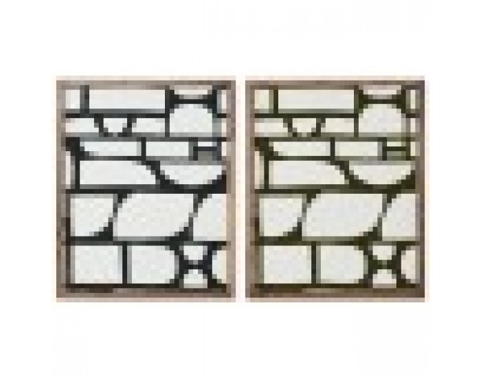 Картина Home ESPRIT Син Зелен Модерен 60 x 3 x 75 cm (2 броя)