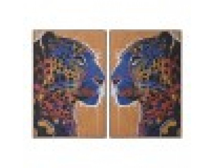 Картина Home ESPRIT Леопард Град 80 x 4,5 x 120 cm (2 броя)