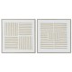 Картина Home ESPRIT Бял Бежов Скандинавски 83 x 4,5 x 83 cm (2 броя)