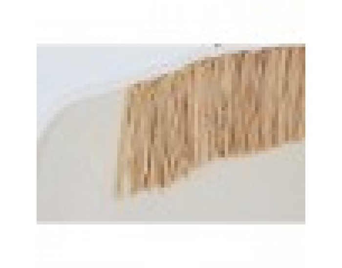 Пластно Home ESPRIT Бял Естествен Boho 80 x 4 x 100 cm (2 броя)