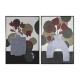 Картина DKD Home Decor Ваза (83 x 4,5 x 123 cm) (2 броя)
