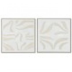 Картина Home ESPRIT Бял Бежов Абстрактен Скандинавски 83 x 4,5 x 83 cm (2 броя) - Tablouri, postere, puzzle-uri