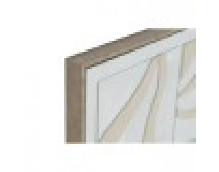 Картина Home ESPRIT Бял Бежов Абстрактен Скандинавски 83 x 4,5 x 83 cm (2 броя)