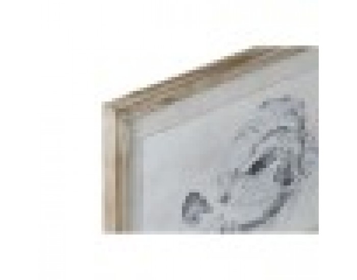 Картина Home ESPRIT Сив Риба (4 броя)