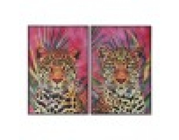 Картина Home ESPRIT Леопард Тропически 83 x 3,8 x 123 cm (2 броя)