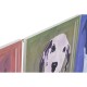 Картина Home ESPRIT Син Зелен Оранжев Град 50 x 2 x 50 cm (4 броя)