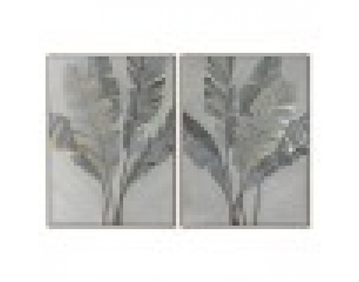 Картина Home ESPRIT Палми Златен Тропически 90 x 4 x 120 cm (2 броя)