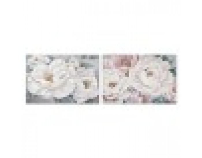 Картина Home ESPRIT рози романтичен 120 x 3,7 x 80 cm (2 броя)