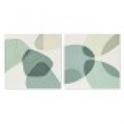 Картина Home ESPRIT Абстрактен Град 100 x 3,7 x 100 cm (2 броя) - Tablouri, postere, puzzle-uri