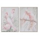 Картина Home ESPRIT Папагал Тропически 100 x 4 x 140 cm (2 броя)