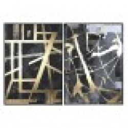 Картина Home ESPRIT Модерен 103 x 4,5 x 143 cm (2 броя) - Tablouri, postere, puzzle-uri