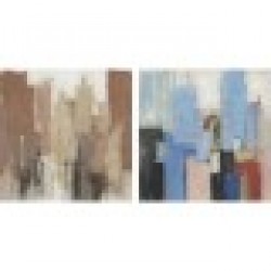 Картина DKD Home Decor Абстрактен (100 x 2.4 x 100 cm) (2 pcs) - Tablouri, postere, puzzle-uri