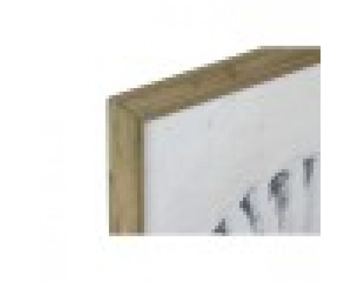 Картина Home ESPRIT Сив Естествен 50 x 2,5 x 60 cm (4 броя)