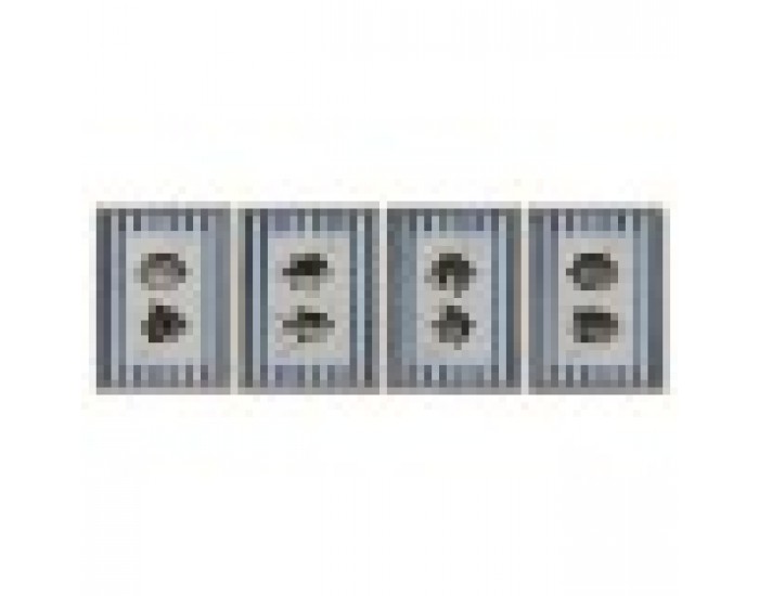 Картина Home ESPRIT Син Риба 40 X 2,5 X 55 cm (4 броя)