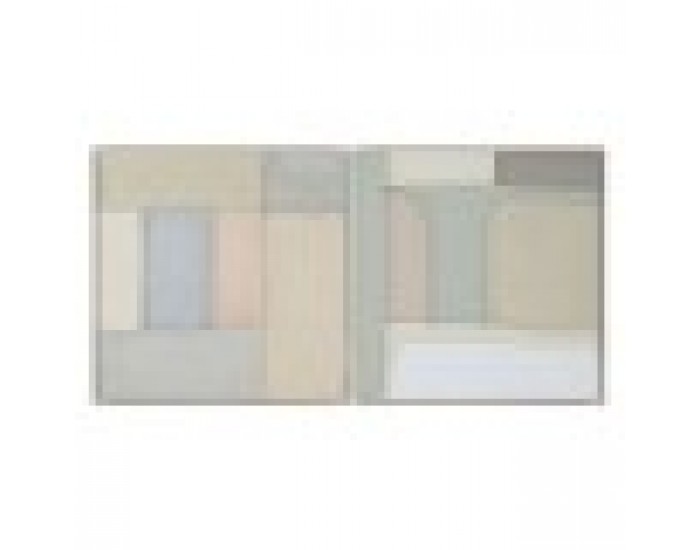 Картина Home ESPRIT Зелен Бежов Абстрактен Град 92 x 3,8 x 92 cm (2 броя)