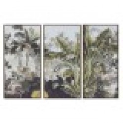 Комплект от 3 снимки Home ESPRIT Тропически 180 x 4 x 120 cm (3 Части) - Tablouri, postere, puzzle-uri