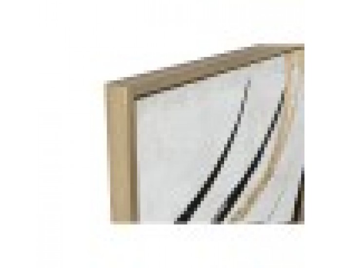 Картина Home ESPRIT Бял Златен Абстрактен Модерен 131 x 4 x 131 cm