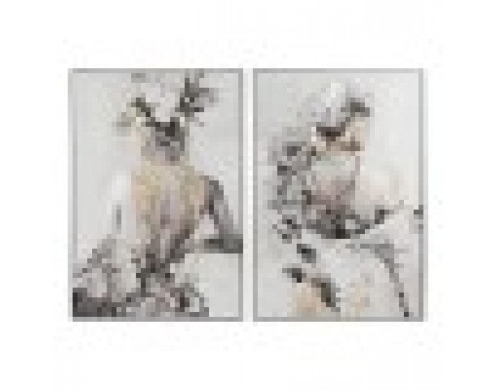 Картина Home ESPRIT Дама 80 x 3,5 x 120 cm (2 броя)