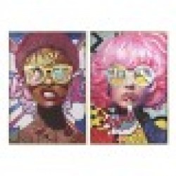 Картина Home ESPRIT Модерен 80 x 3,5 x 120 cm (2 броя) - Tablouri, postere, puzzle-uri