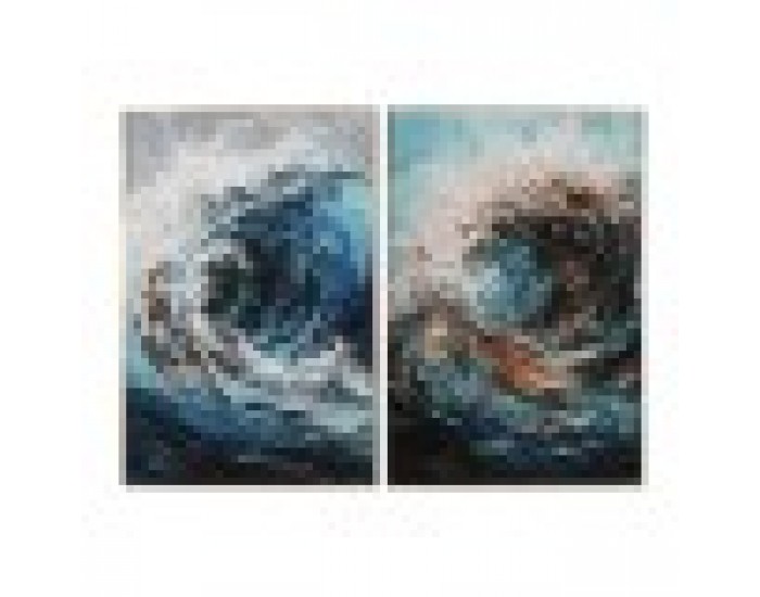 Картина Home ESPRIT Море и океан 80 x 3 x 120 cm (2 броя)