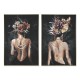 Картина Home ESPRIT Черен Зелен chica 80 x 3,5 x 120 cm (2 броя)