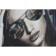 Картина Home ESPRIT Черен Модерен Град 80 x 3,5 x 120 cm (2 броя)