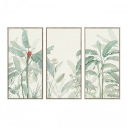Картина Home ESPRIT Зелен Бежов Тропически 180 x 4 x 120 cm (3 Части) - Tablouri, postere, puzzle-uri