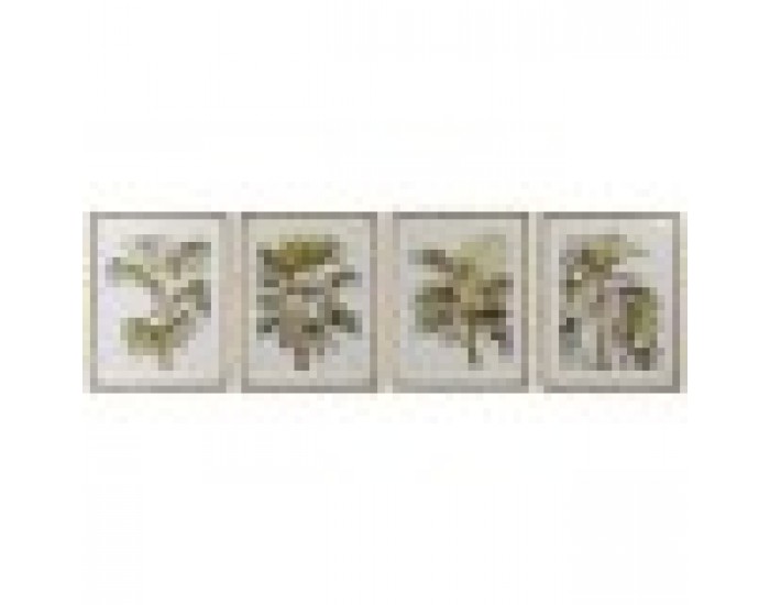 Картина Home ESPRIT Палми Тропически 55 x 2,5 x 70 cm (4 броя)