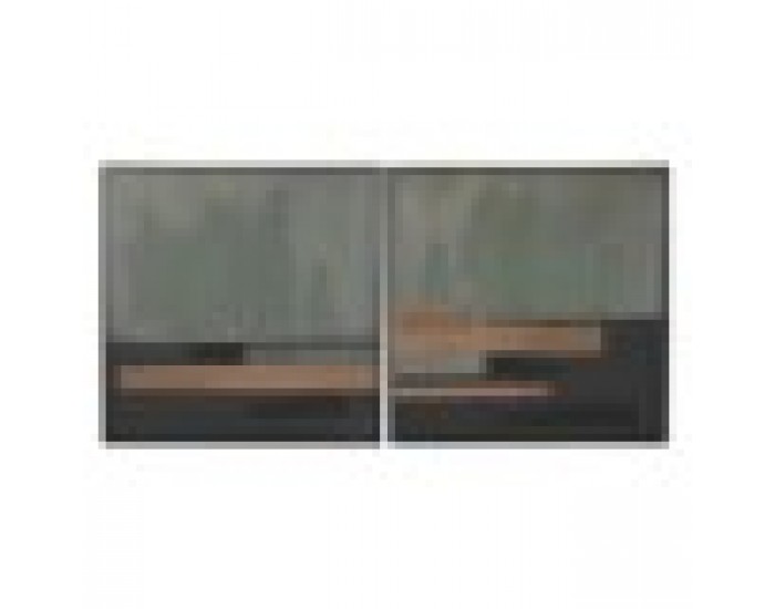 Картина Home ESPRIT Черен Зелен Модерен Град 100 x 4 x 100 cm (2 броя)