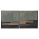 Картина Home ESPRIT Черен Зелен Модерен Град 100 x 4 x 100 cm (2 броя)