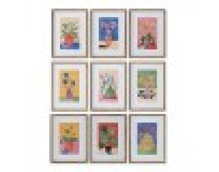 Картина Home ESPRIT Град 30 x 2,5 x 40 cm (9 броя)