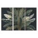 Комплект от 3 снимки Home ESPRIT Палми Тропически 180 x 4 x 120 cm (3 Части)