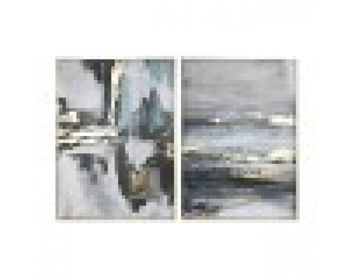 Картина Home ESPRIT Абстрактен 103 x 4,5 x 143 cm (2 броя)