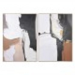 Картина Home ESPRIT Абстрактен Модерен 103 x 4,5 x 143 cm (2 броя) - Tablouri, postere, puzzle-uri