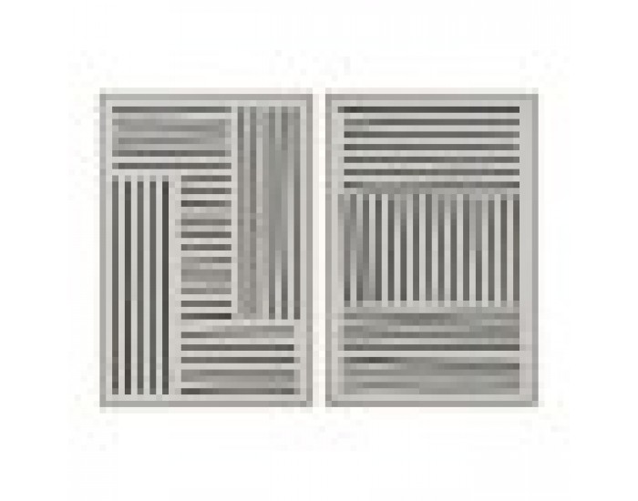 Картина Home ESPRIT Бял Черен Град 83 x 4,5 x 123 cm (2 броя)
