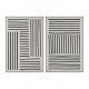 Картина Home ESPRIT Бял Черен Град 83 x 4,5 x 123 cm (2 броя)