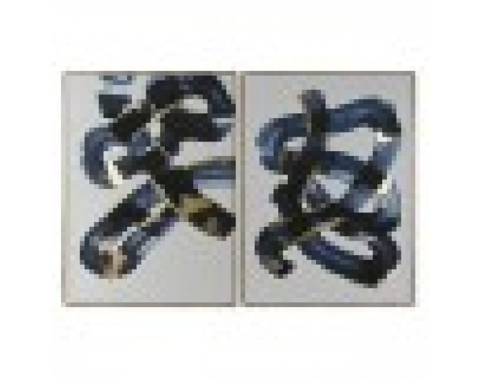 Картина Home ESPRIT Абстрактен Град 90 x 4 x 120 cm (2 броя)