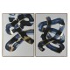 Картина Home ESPRIT Абстрактен Град 90 x 4 x 120 cm (2 броя)