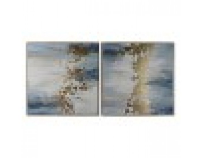 Картина Home ESPRIT Абстрактен Модерен 100 x 4 x 100 cm (2 броя)
