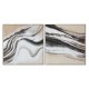 Картина Home ESPRIT Бял Бежов Абстрактен Модерен 102 x 3,2 x 102 cm (2 броя)