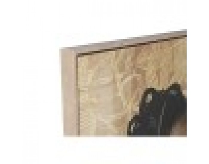 Картина Home ESPRIT Черен Златен Дама 103 x 4,5 x 143,5 cm (2 броя)