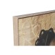 Картина Home ESPRIT Черен Златен Дама 103 x 4,5 x 143,5 cm (2 броя)