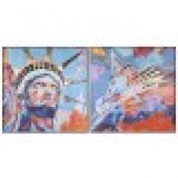 Картина Home ESPRIT Модерен 150 x 3,5 x 150 cm (2 броя) - Tablouri, postere, puzzle-uri